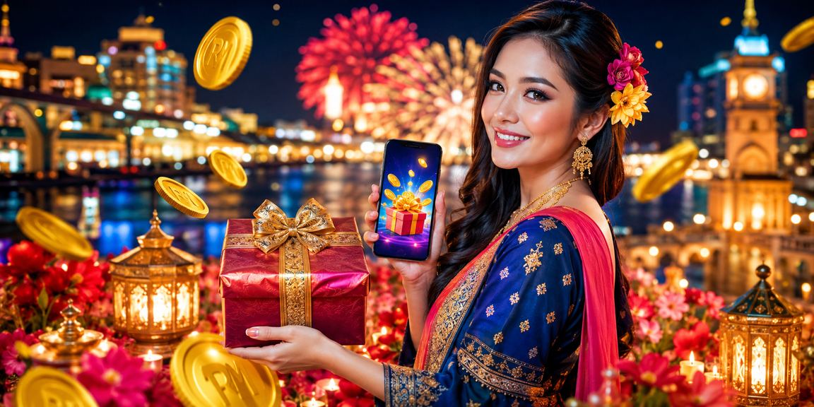 Pengguna Malaysia menggunakan aplikasi kasino dalam talian pada telefon pintar dalam gaya Melayu