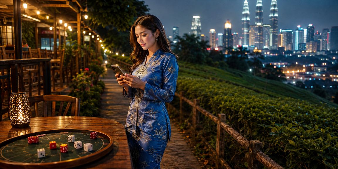 Pemain di Petaling Jaya menikmati permainan dadu dalam pakaian baju kurung tradisional