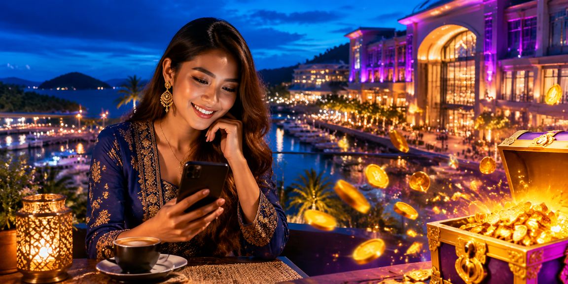 Pengguna dari Terengganu bermain permainan pada platform dalam talian gaya Melayu